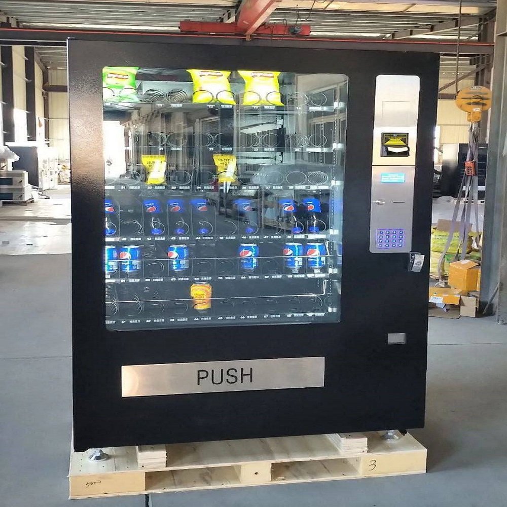 Combo snack drink vending machine