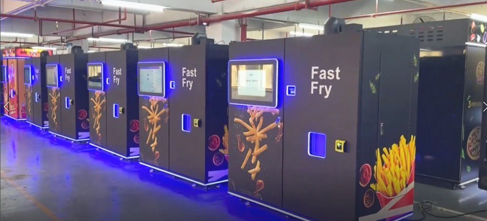 French fries vending machine