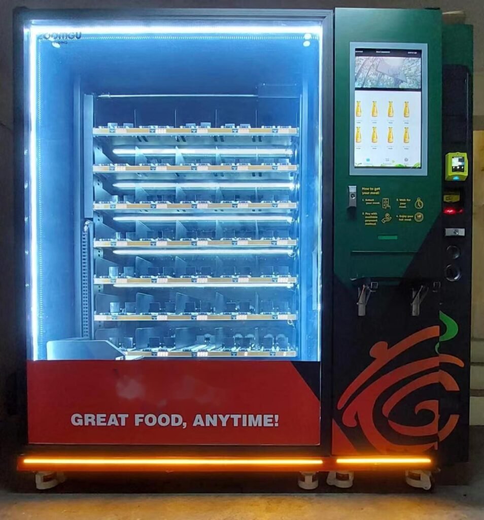 Hot food vending machine